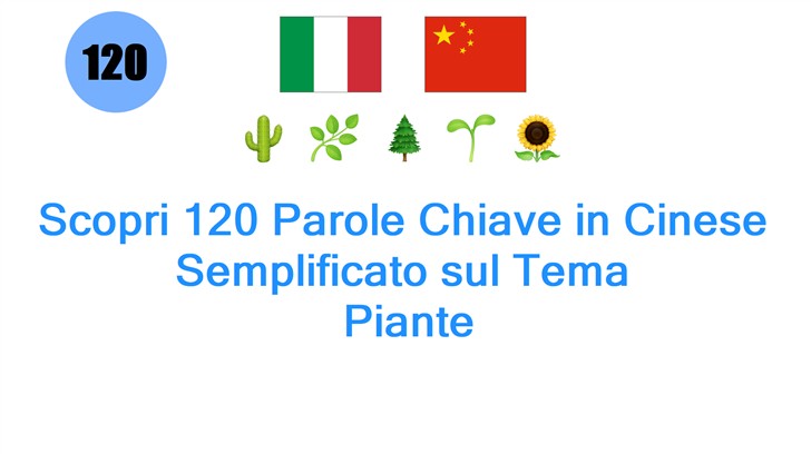Scopri 120 Parole Chiave in Cinese Semplificato sul Tema: Piante